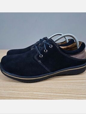 Alegria Alex Casual Oxford Lace Up Sneaker Mens EU 43 Navy Blue Suede Sand